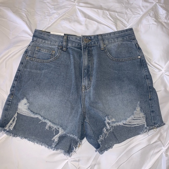 Distressed Jean Shorts - Picture 1 of 3